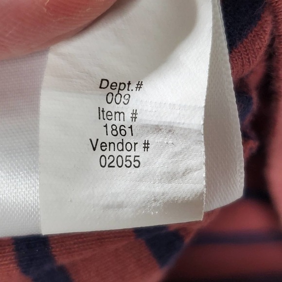 Eddie Bauer Cotton Knit Stretch V-Neck Short Sleeve Shirt Orange Size Small - Picture 9 of 10